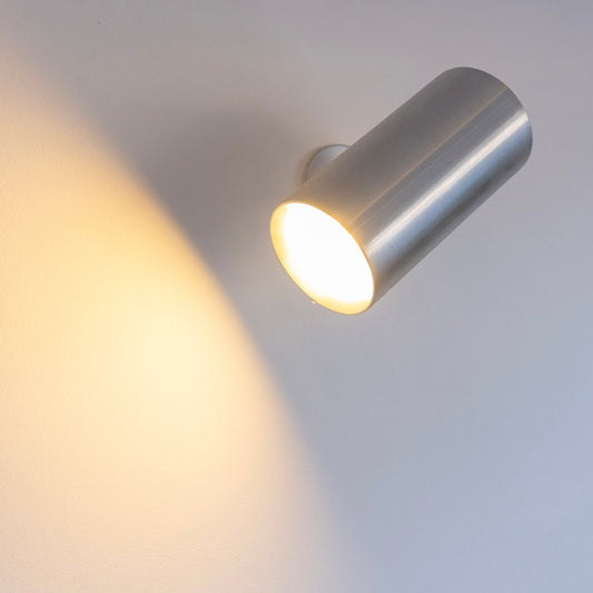 1960s Merchant Adventurers Brushed Steel Cylindrical Wall Light