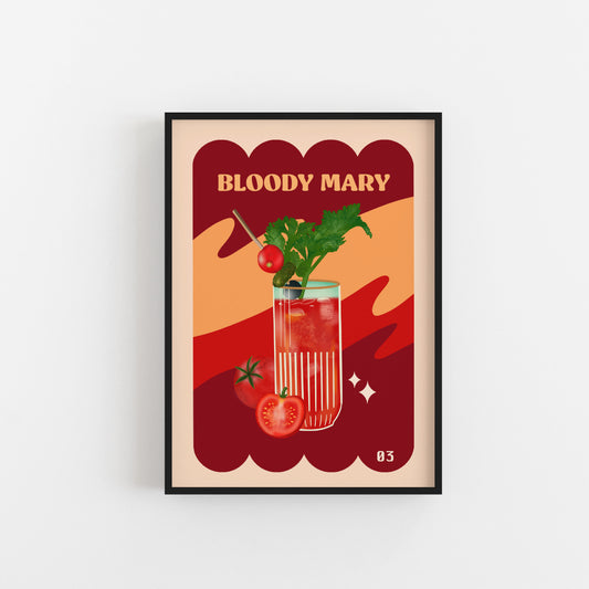 Bloody Mary Cocktail Art - Lucie In The Sky