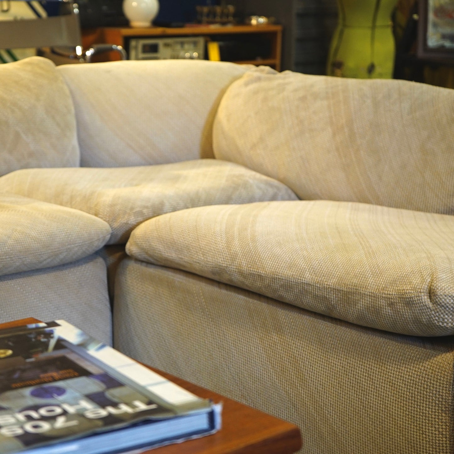 “Confidential” sectional sofa by Alberto Rosselli for Saporiti Italia