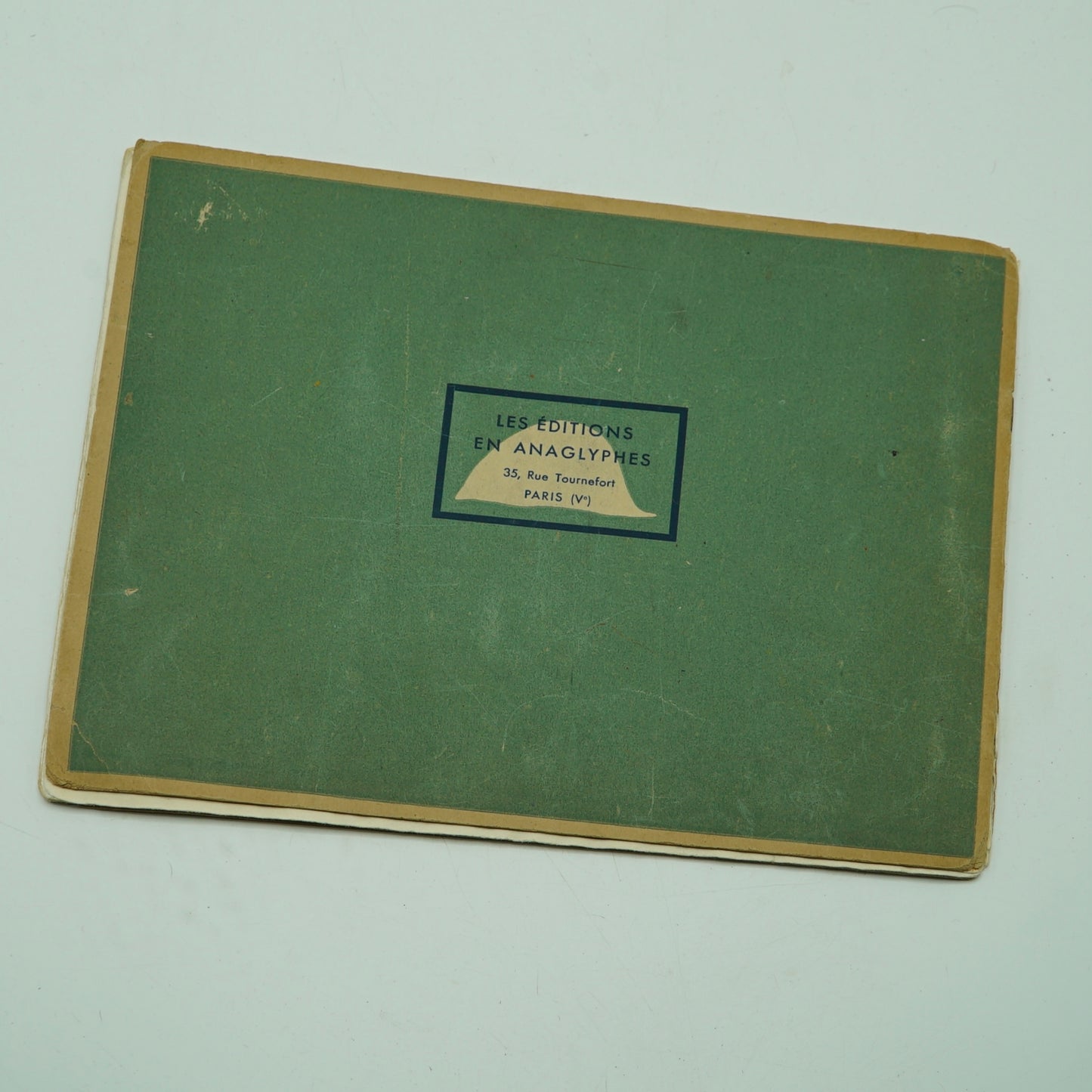 Original Antique 3D Fontainebleau En Relief Par Les Anaglyphes Magazine