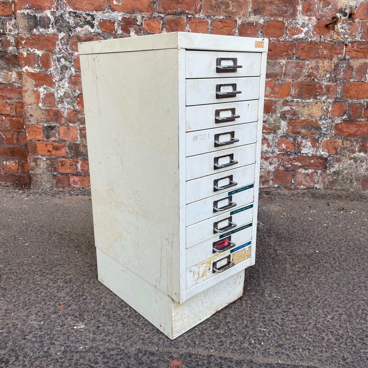 Vintage Metal Filing Drawers