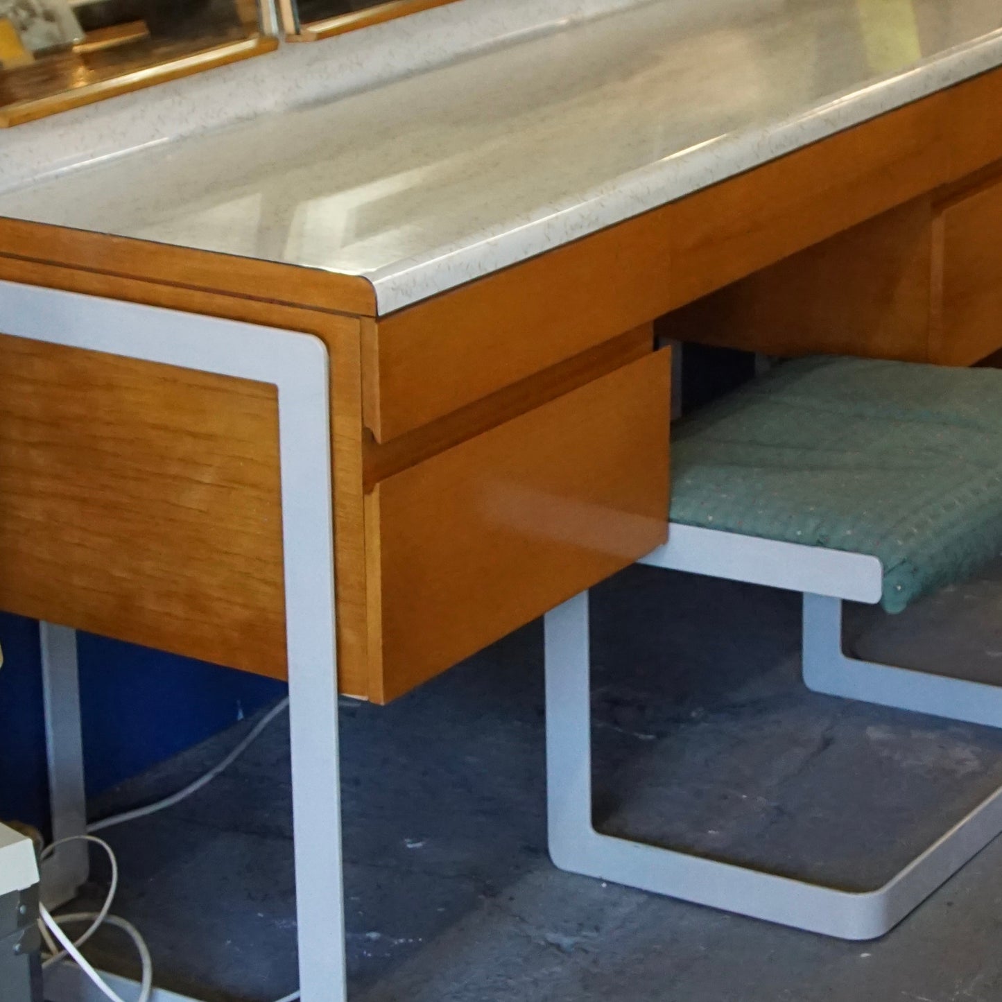 Uniflex Dressing Table and Stool designed by Gunther Hoffstead