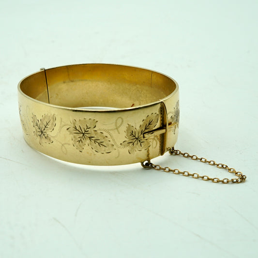 Antique Gold Plated Cuff Bracelet