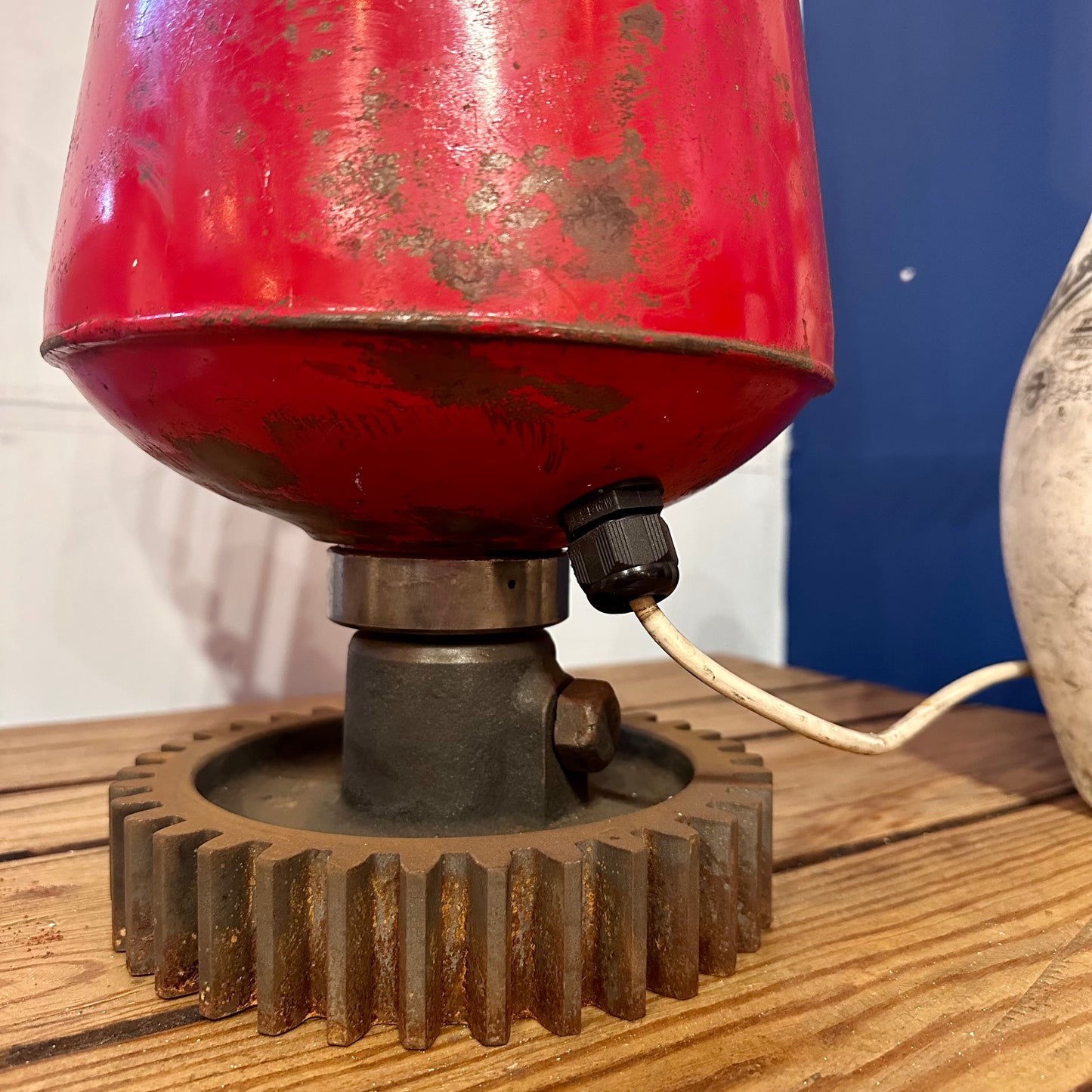Upcycled Vintage Fire Extinguisher Lamp