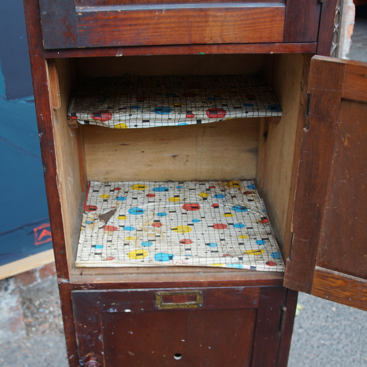 Vintage Wooden School Locker