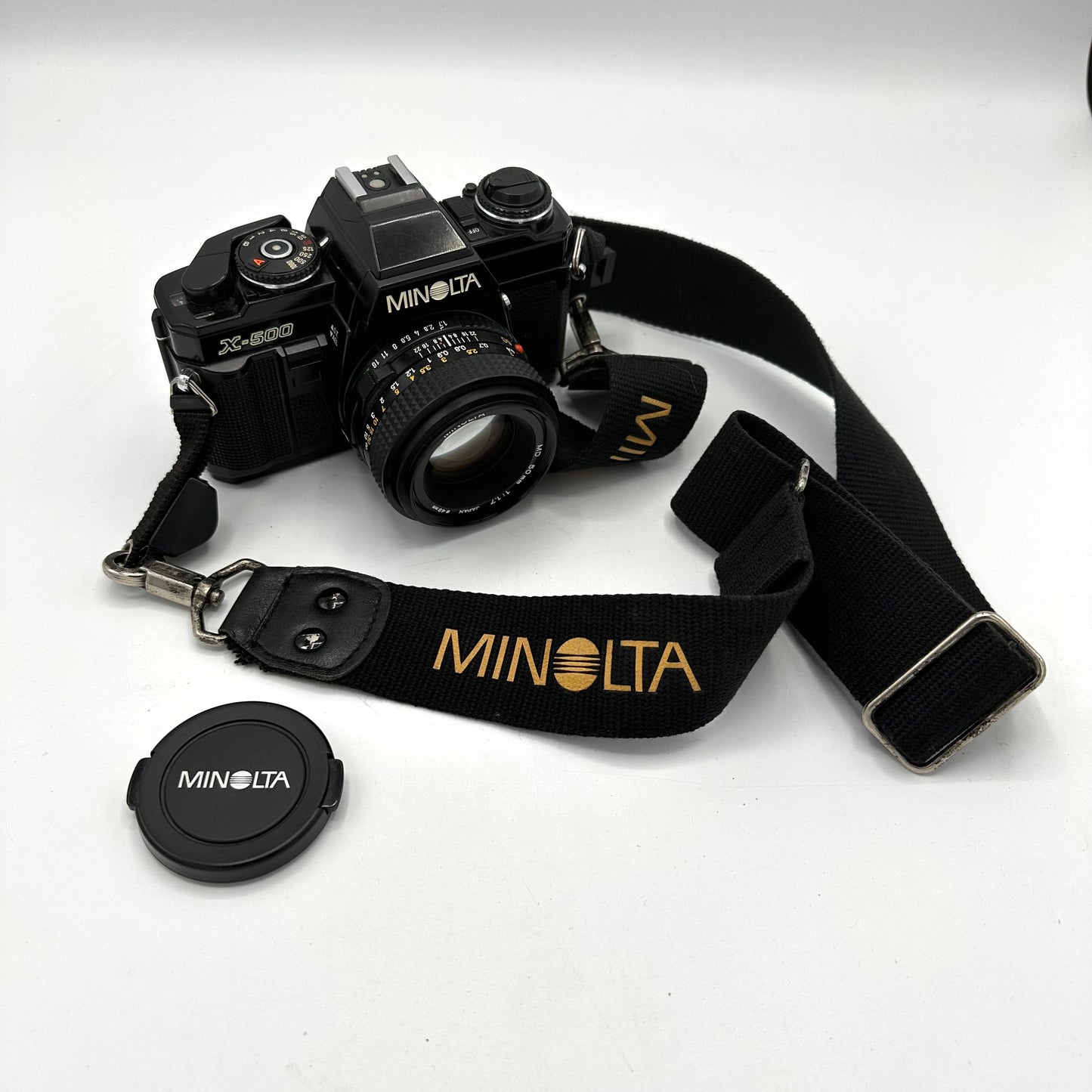 Rare Minolta X-500 35mm Film SLR with Lens