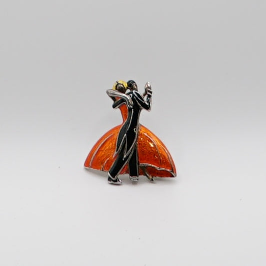 Past Times Clarice Cliff “Dancers” Art Deco Style Brooch