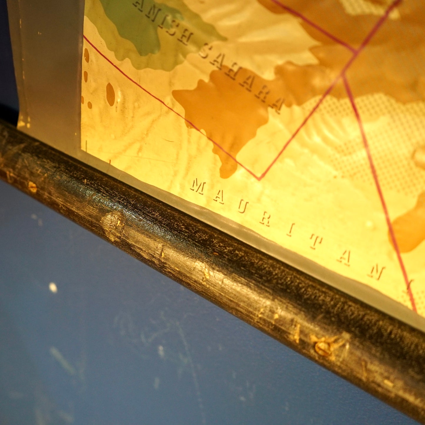 Large 1960s West German Relief Map of Europe by Relieftechnik