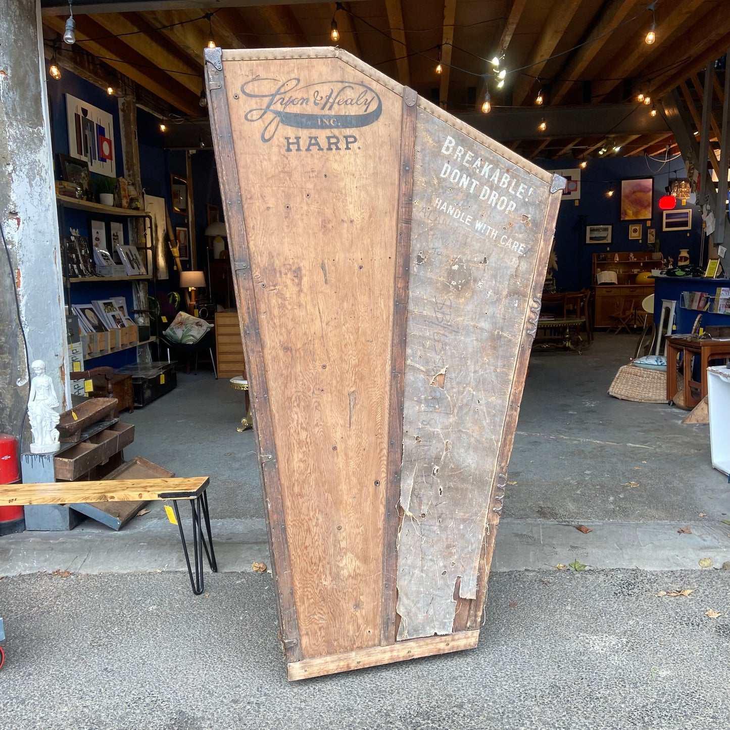 Lyon & Healy Antique Harp Case