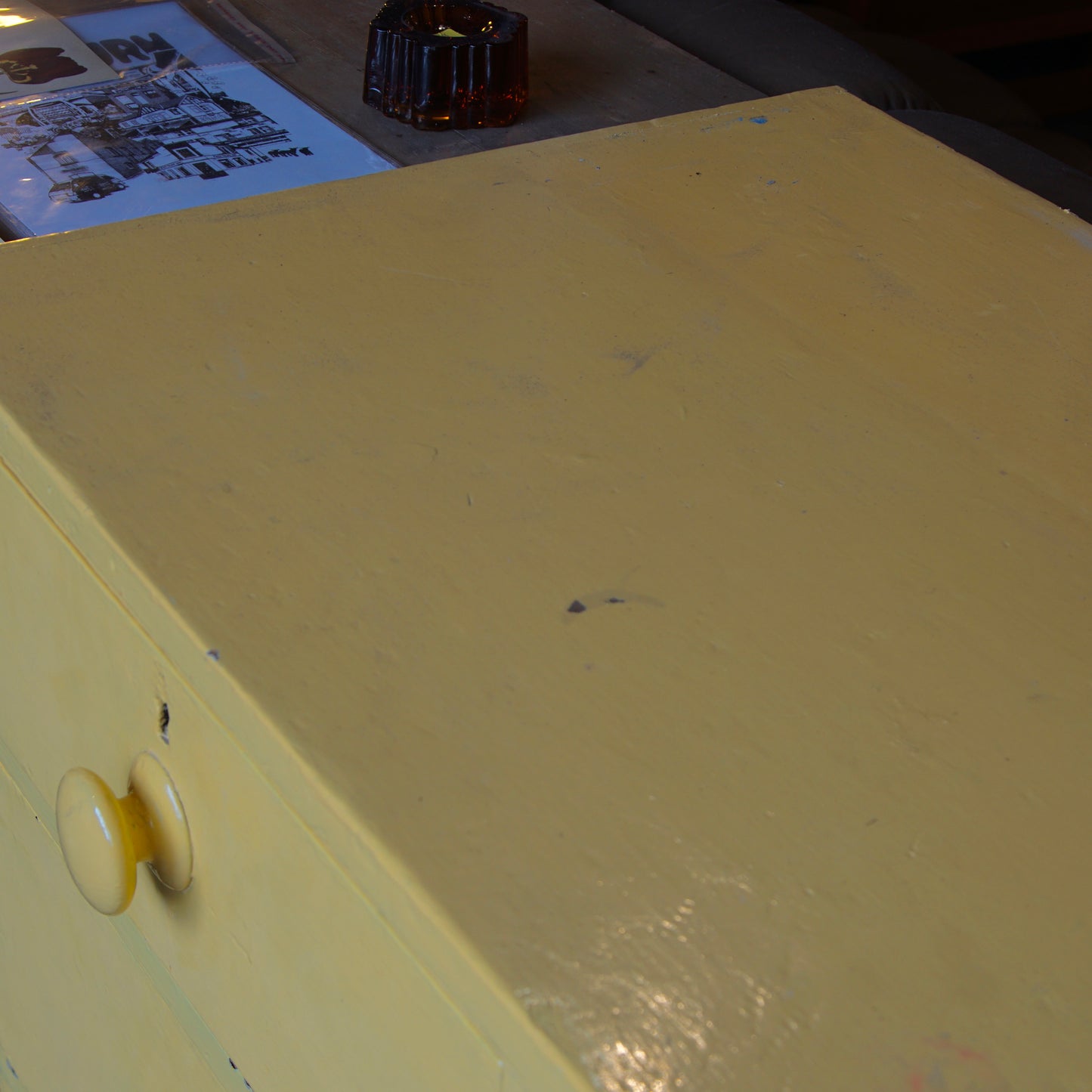 Vintage Yellow Chest of Drawers