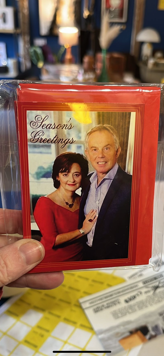 Tony Blair season greetings cards