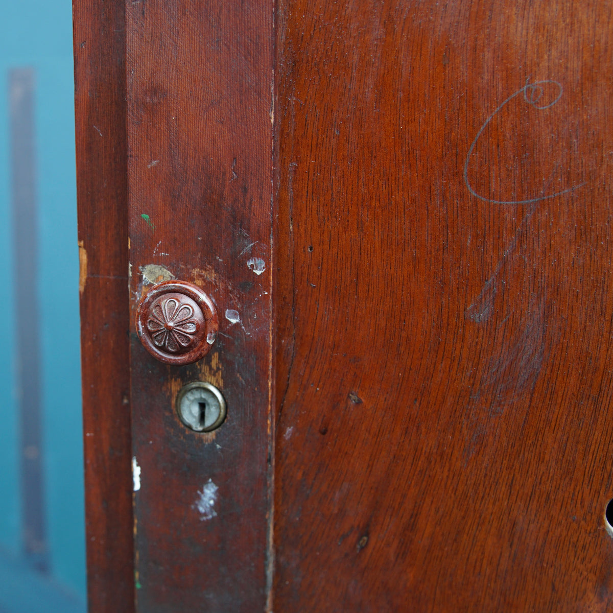 Vintage Wooden School Locker