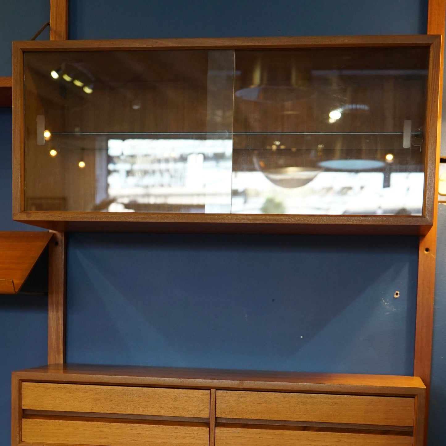 1960s Midcentury Modular Wall Unit by Poul Cadovius for Cado