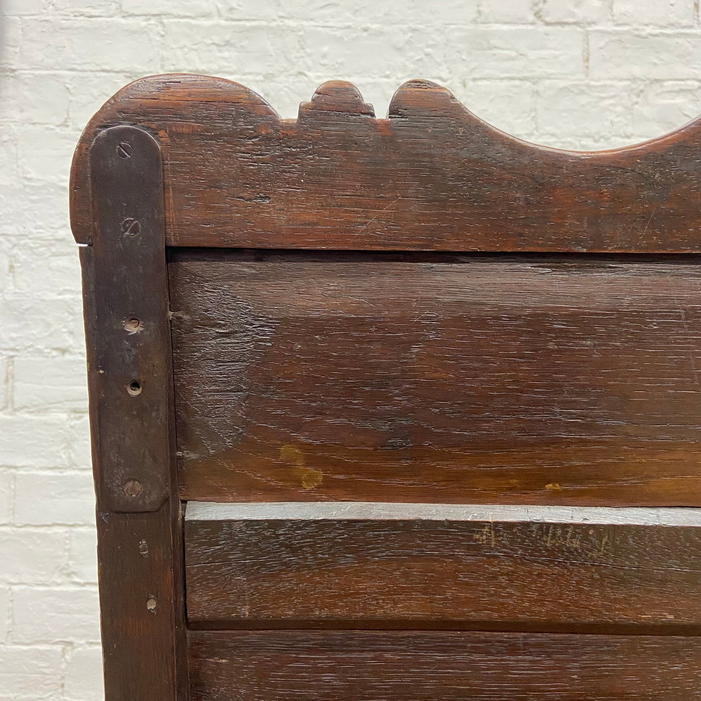 1640 Charles I, 17th Century Solid Oak Arm Chair