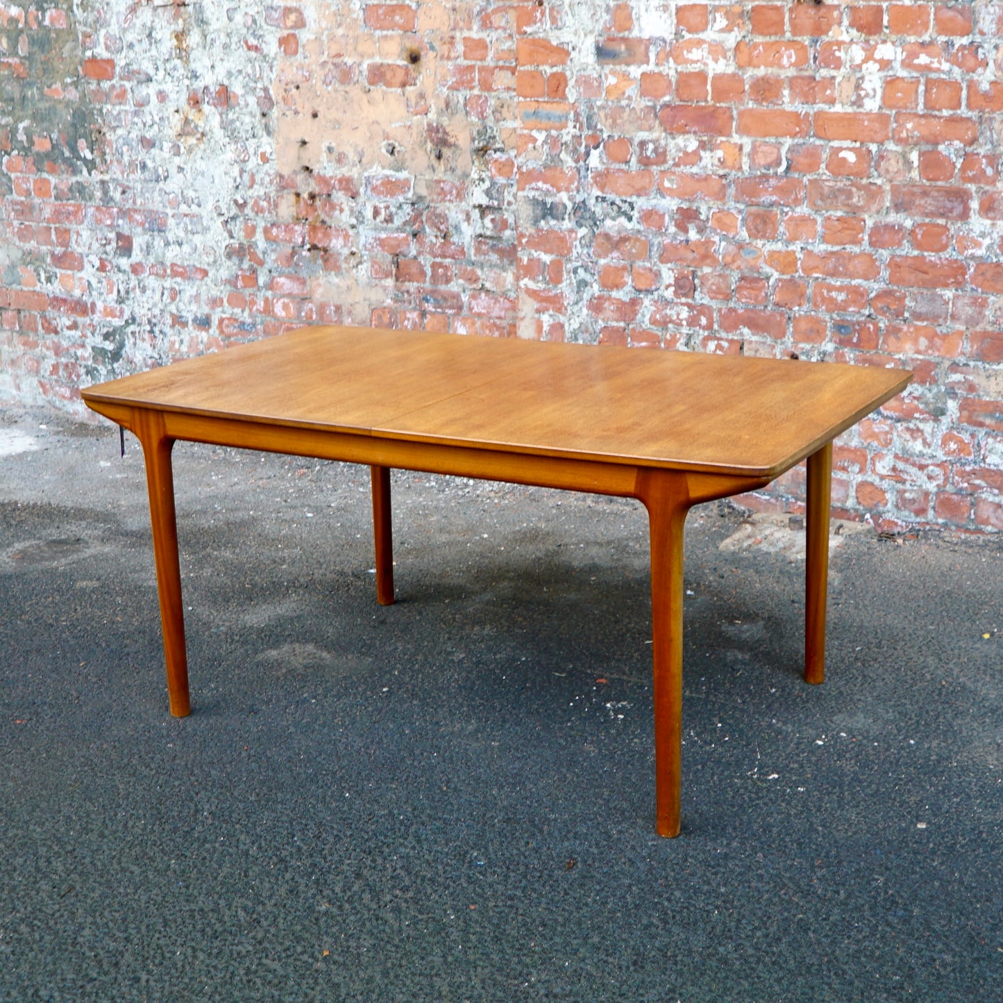 McIntosh Double Folding Leaf Teak Table