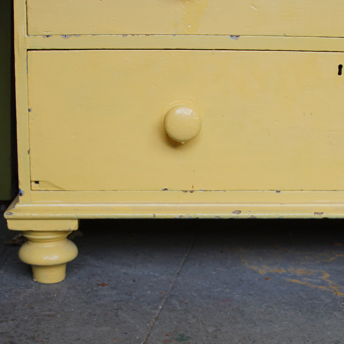 Vintage Yellow Chest of Drawers