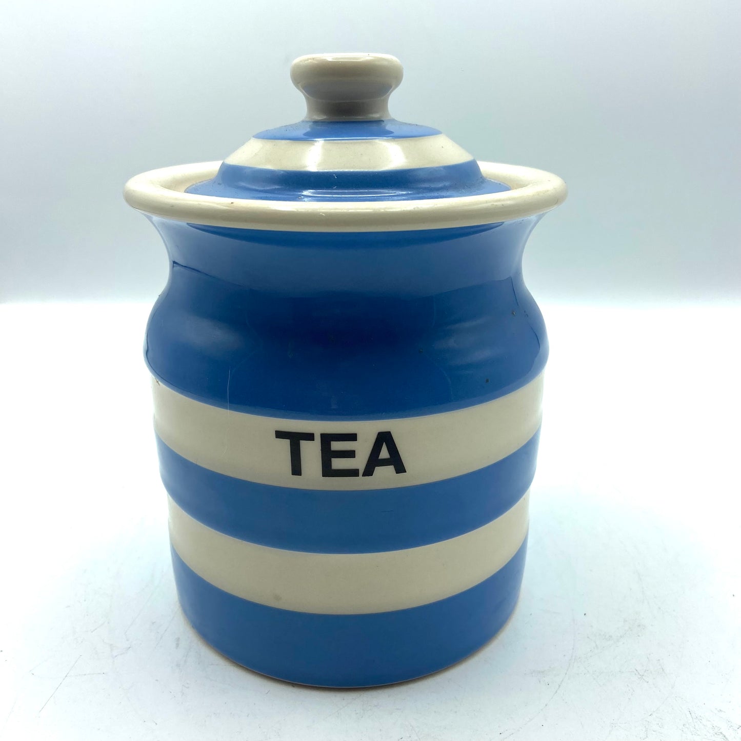 Set of TG Green Blue Cornishware jars
