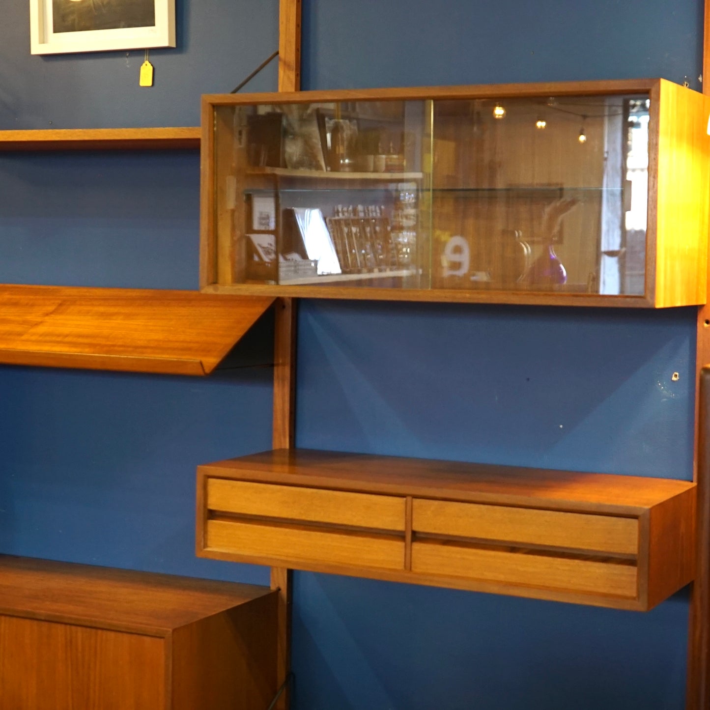 1960s Midcentury Modular Wall Unit by Poul Cadovius for Cado