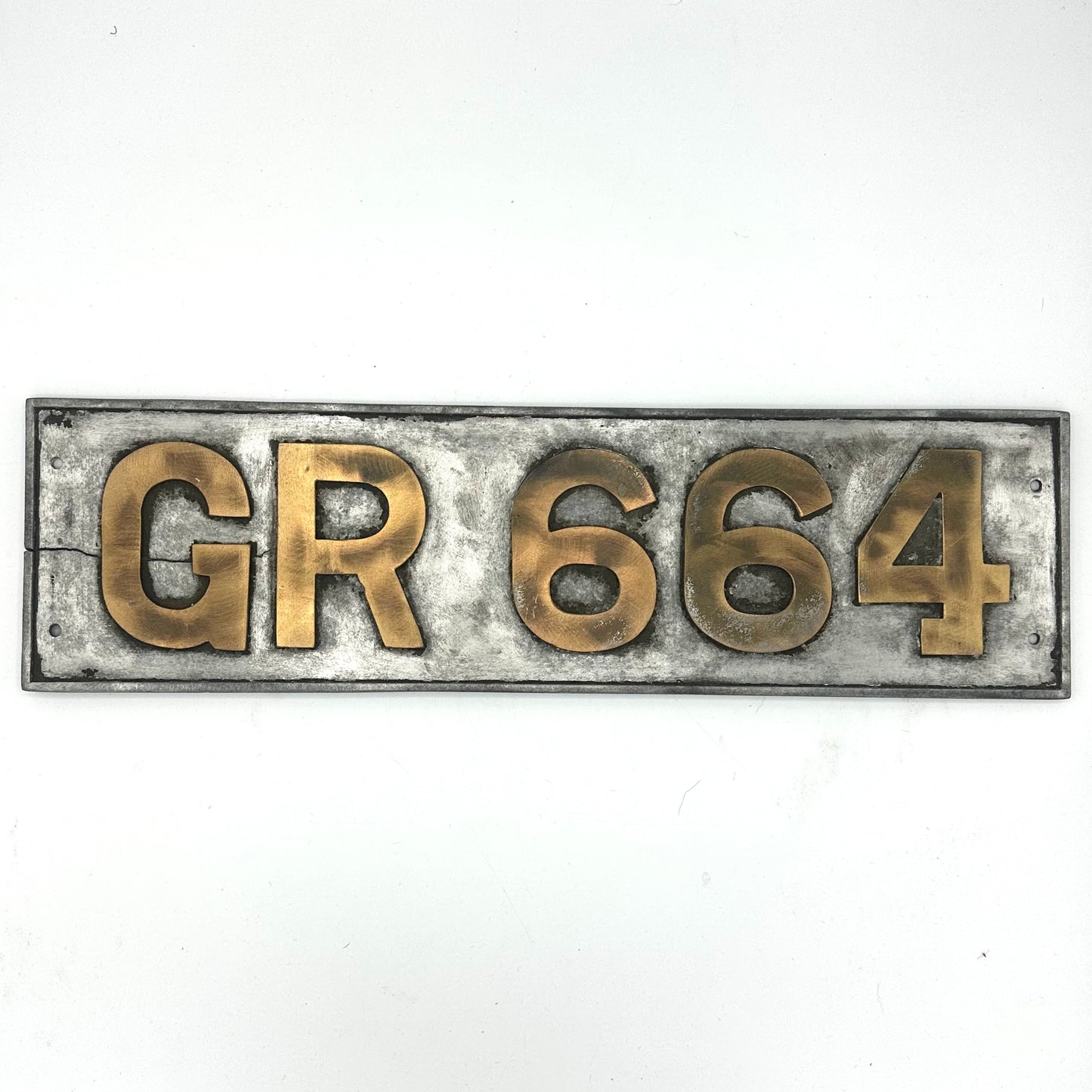 1910 GCR Barnum No.664 Train Carriage ID Plate
