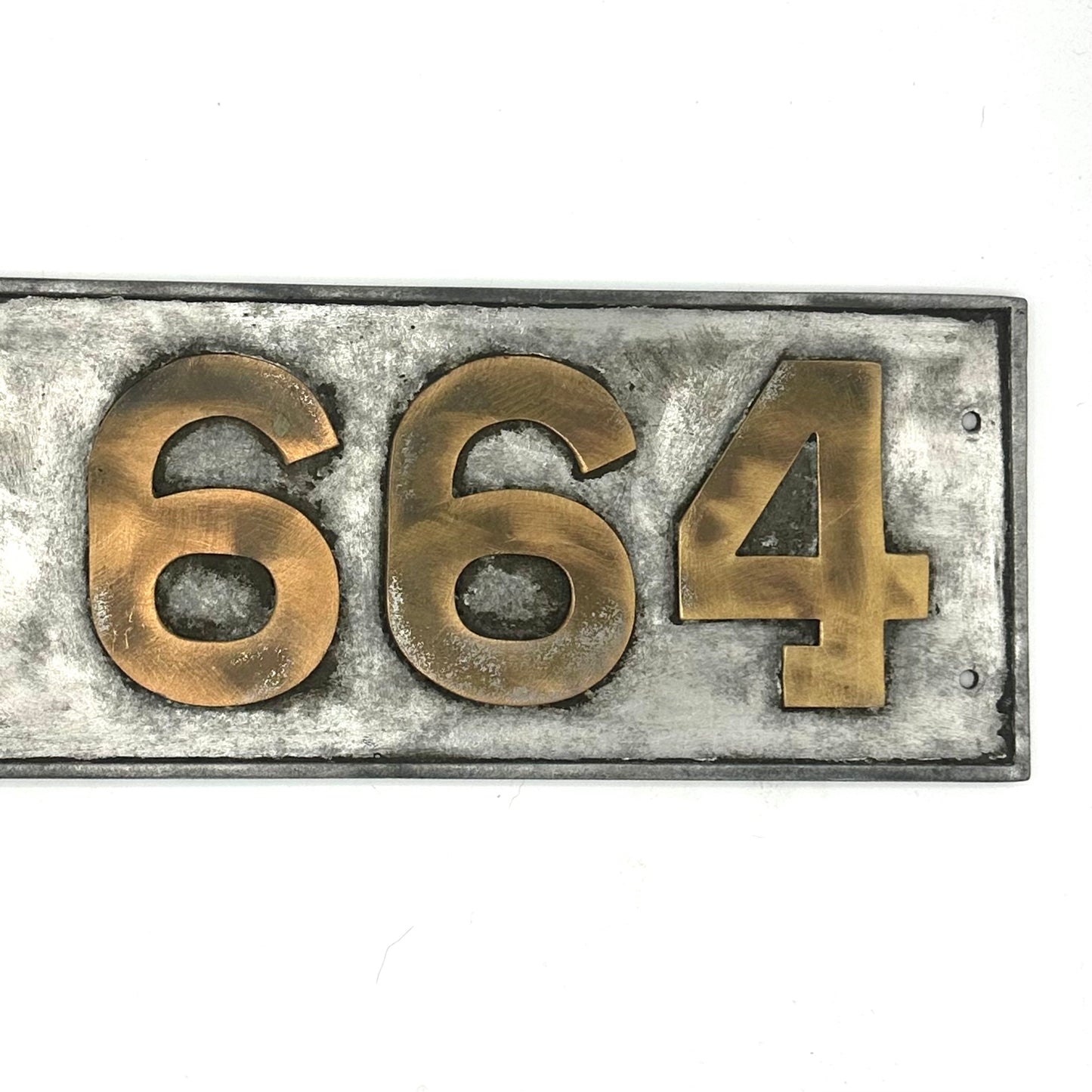 1910 GCR Barnum No.664 Train Carriage ID Plate