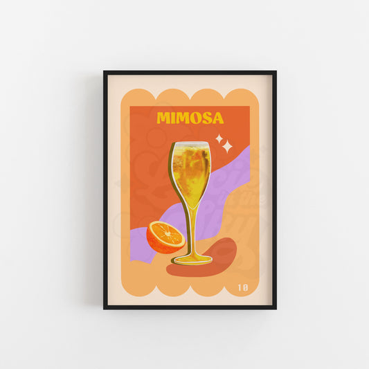 Mimosa Cocktail Art - Lucie In The Sky Art