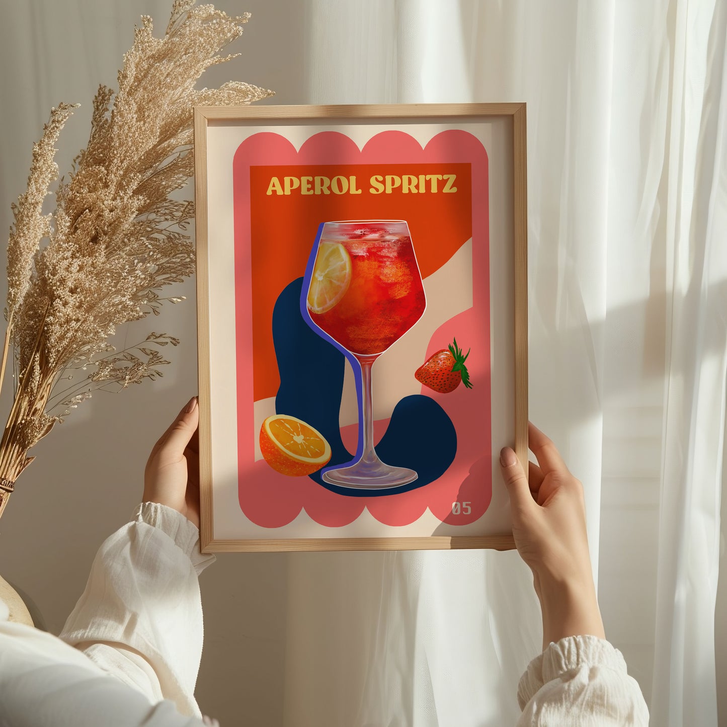 Aperol Spritz Cocktail Art - Lucie In The Sky Art
