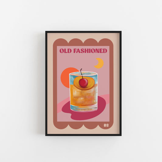 Old fashioned Cocktail Art - Lucie In The Sky Art