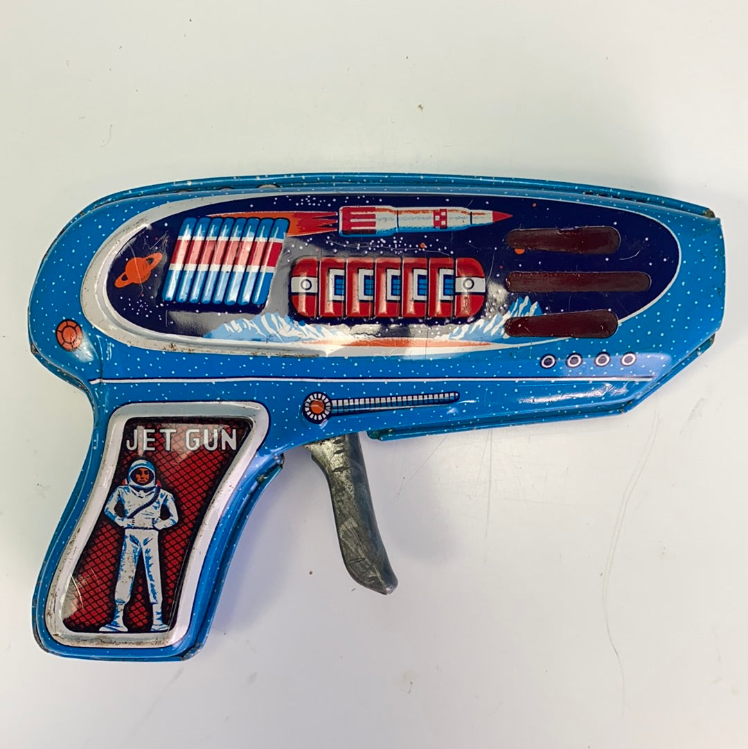 Vintage tin lithograph Japanese “Jet Gun”